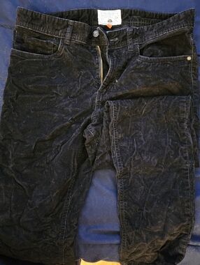 Copper Oak Corduroy Black Jeans